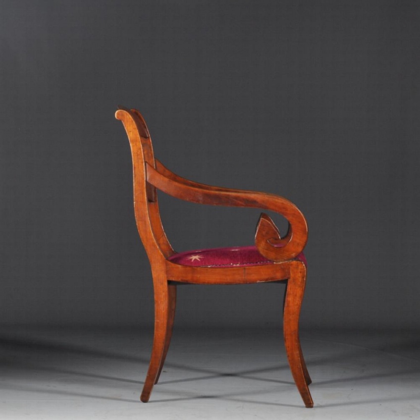 Antieke stoelen Mahoniehouten bureaustoel Schotland ca Antieke stoelen Mahoniehouten bureaustoel Schotland ca